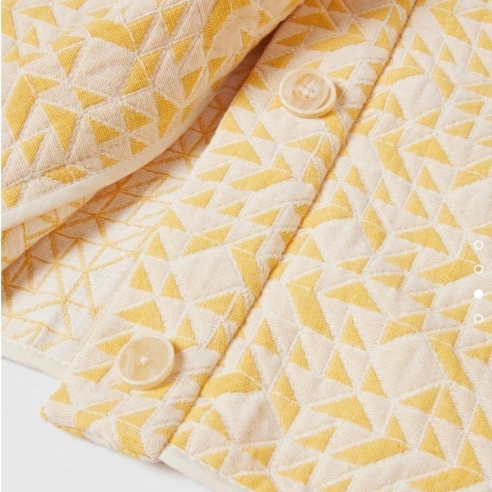 Zara Light Yellow Patterned Jacket - image 3